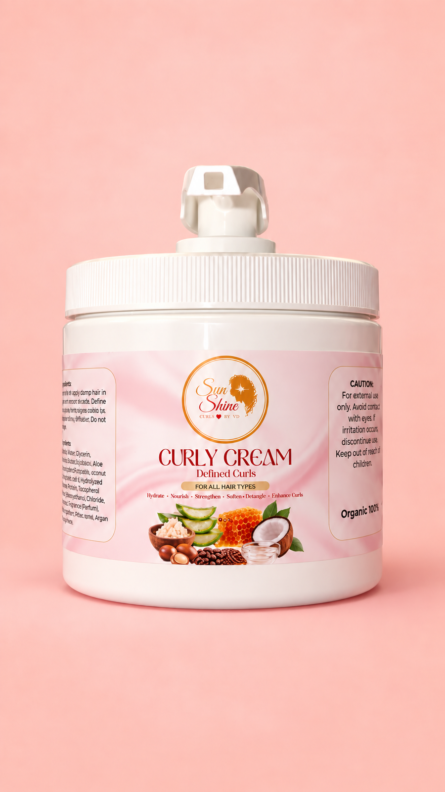 Super Hydrating Curly Cream + Curly Brush + Bonnet + Silk scrunchie