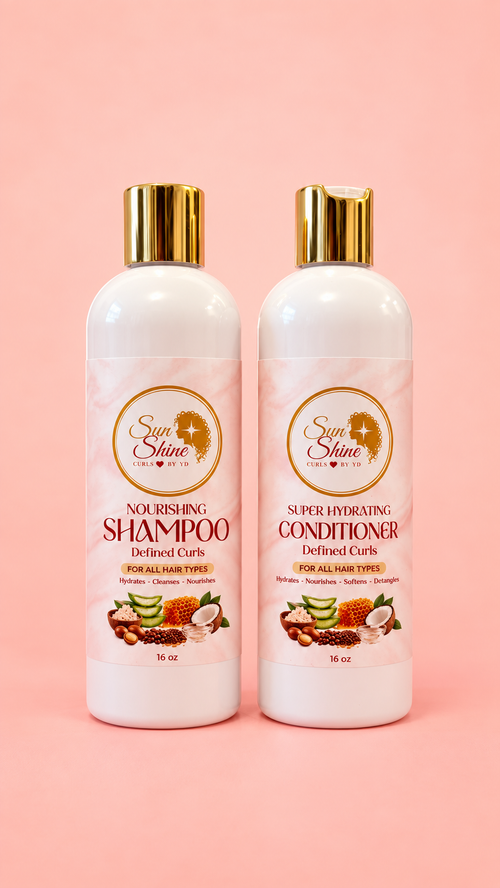 Nourishing Shampoo & Hydrating Conditioner, Microfiber Hair Turban Cap & Comb